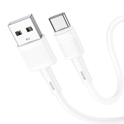Кабель Hoco X83 USB to Type-C charging data cable 1 m PVC material current up to 3A Білий