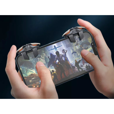 Игровые триггеры UNION PUBG Mobile JS 61 с Air Mapping макросом на 6 пальцев геймпад для смартфона Игровые триггеры UNION PUBG Mobile JS 61 с Air Mapping макросом на 6 пальцев геймпад для смартфона