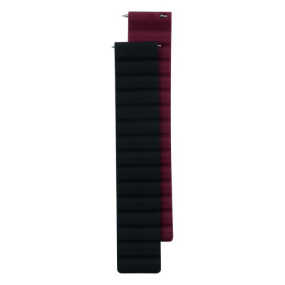 Ремешок Silicone Link Magnetic Samsung Galaxy Watch 20 mm Black-Bordo