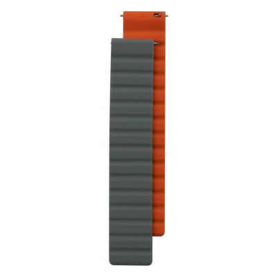 Ремешок Silicone Link Magnetic Samsung Galaxy Watch 20 mm Gray-Orange
