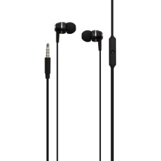 Проводные наушники Borofone 3.5 mm BM36 Acura вакуумные с микрофоном 1.2 m Black
