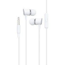 Проводные наушники Hoco 3.5 mm M37 вакуумные с микрофоном 1.2 m White