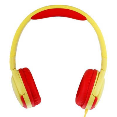 Проводные наушники накладные с микрофоном XO EP47 3.5 mm 1.2 m Red-Yellow