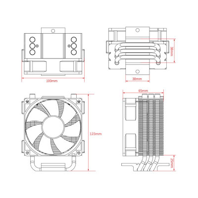 Кулер процессорный ID-Cooling SE-903-XT 4-pin PWM Кулер процессорный ID-Cooling SE-903-XT 4-pin PWM