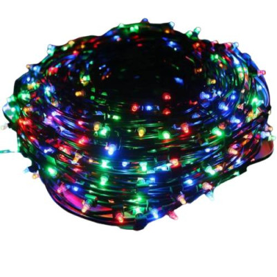 Світлодіодна гірлянда Lampiki на 500 LED різнокольорова 8 режимів від мережі для приміщення та вулиці під накриттям
