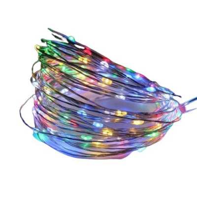 Гирлянда светодиодная No Brand Роса на батарейках 5 м 50 LED Мультиколор (hub_igjf2x) Гирлянда светодиодная No Brand Роса на батарейках 5 м 50 LED Мультиколор (hub_igjf2x)