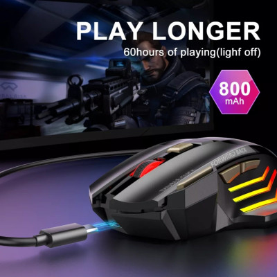 Мышь беспроводная бесшумная игровая iMICE X7 с аккумулятором и подсветкой 2,4G+Bluetooth Мышь беспроводная бесшумная игровая iMICE X7 с аккумулятором и подсветкой 2,4G+Bluetooth