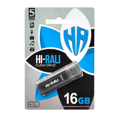 Флеш пам'ять Hi-Rali Stark USB 2.0 16GB Black