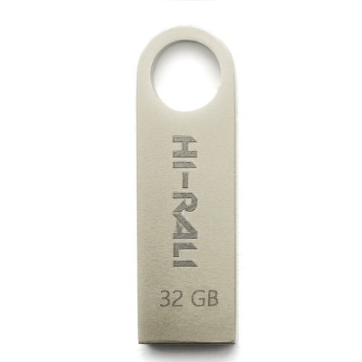Флеш память Hi-Rali Shuttle USB 2.0 32GB Steel Флеш память Hi-Rali Shuttle USB 2.0 32GB Steel