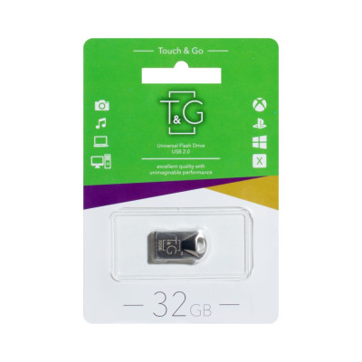Флеш память T&G USB 2.0 32GB Metal 106 Steel