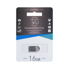 Флеш пам'ять T&G USB 2.0 16GB Metal 107 Steel