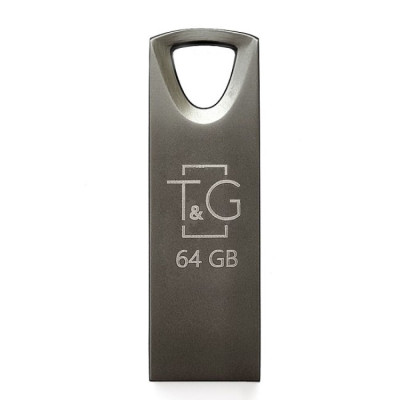 Флеш память T&G USB 2.0 64GB Metal 117 Black Флеш память T&G USB 2.0 64GB Metal 117 Black