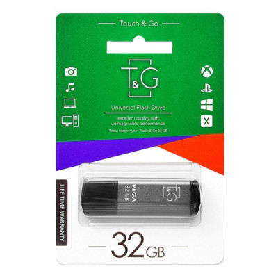 Флеш память T&G USB 2.0 32GB Vega 121 Grey