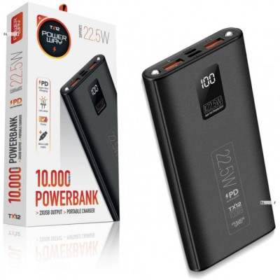 Портативная батарея с фонариком No Brand 10000 mAh Power Bank 22.5W type-c Черный (hub_umyl3a) Портативная батарея с фонариком No Brand 10000 mAh Power Bank 22.5W type-c Черный (hub_umyl3a)