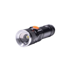 Фонарик аккумуляторный ручной SUN 3 режима Zoom светодиод T6 Zoom от USB черный