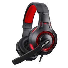 Игровые проводные наушники JEDEL с подсветкой и микрофоном GH233 GAMING led