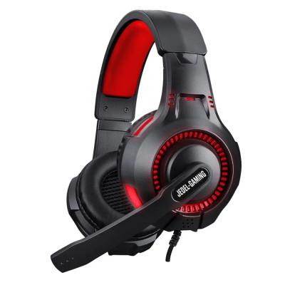Игровые проводные наушники JEDEL с подсветкой и микрофоном GH233 GAMING led