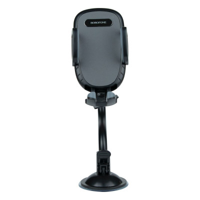 Тримач для смартфона розсувна система фіксації Borofone BH54 Racer windshield Black - Gray