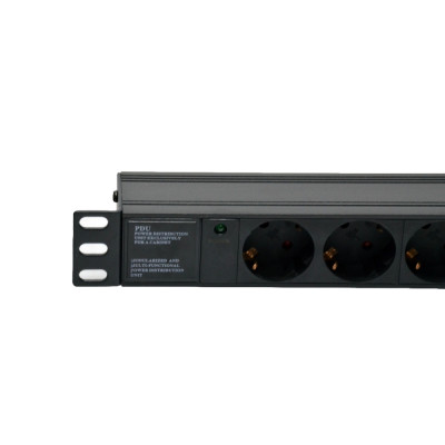 Сетевой фильтр Kingda KD-GER(16)N1006WKPB19A-C14 6 розеток 19 Сетевой фильтр Kingda KD-GER(16)N1006WKPB19A-C14 6 розеток 19