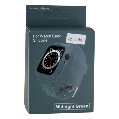 Ремінець силіконовий футляр ANCHOR Watch Band Apple Watch 42-44 mm Midnight Green