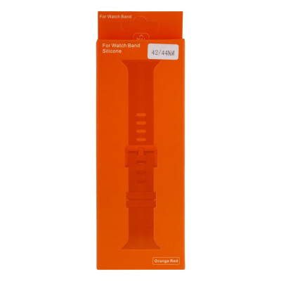 Ремінець ANCHOR Watch Band Silicone Shine Apple Watch 49 / Watch 45/ Watch 44 / Watch 42 mm Orange Red Ремінець ANCHOR Watch Band Silicone Shine Apple Watch 49 / Watch 45/ Watch 44 / Watch 42 mm Orange Red