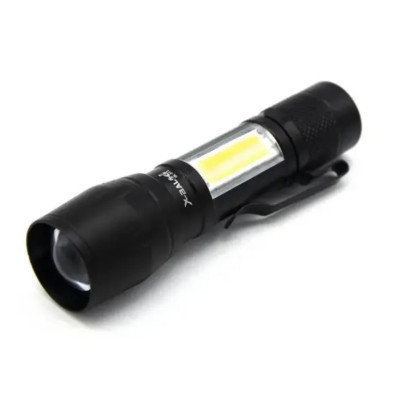 Ручной фонарь X-BALOG BL-513-XPE+COB zoom + microUSB + 3 режима