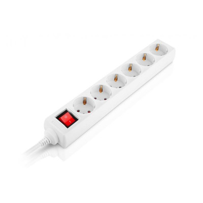 Фильтр питания Real-el RS-6 Protect M 3м White (EL122300033)