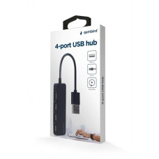Концентратор USB Gembird 4хUSB2.0 Black (UHB-U2P4-06)