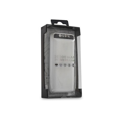 Внешний аккумулятор Power Bank S-LİNK IP-G21 2хUSB Фонарик 20000mAh White (3_02403) Внешний аккумулятор Power Bank S-LİNK IP-G21 2хUSB Фонарик 20000mAh White (3_02403)