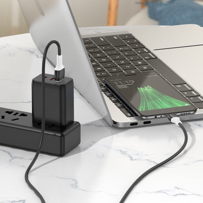 Кабель USB Borofone BX84 для заряджання та передачі даних USB на Micro-USB, 1м, струм до 2.4A №2 Кабель USB Borofone BX84 для заряджання та передачі даних USB на Micro-USB, 1м, струм до 2.4A №2