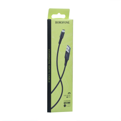 Кабель Borofone BX20 USB - microUSB 2A 1 m Black Кабель Borofone BX20 USB - microUSB 2A 1 m Black