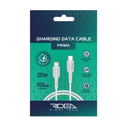 Кабель Ridea RC-M231 Prima 20W Type C to iPhone / iPad 3A 1 m White
