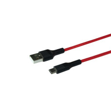 Кабель Ridea RC-M122 Fila Fast Charging 60W USB – Type C 3A 1 m Red-Black