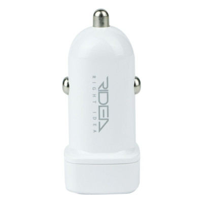 Автомобільний зарядний пристрій Ridea RCC-21312 Grand 12W USB та Lightning 2.4A White