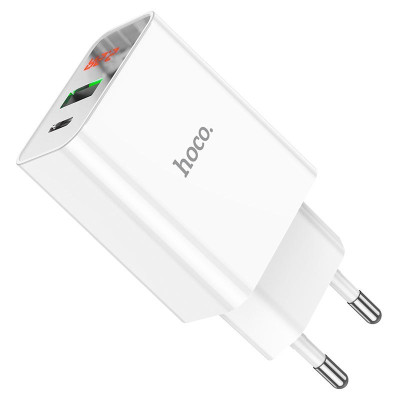 Швидкий зарядний пристрій Hoco C100A Type C PD 20W та USB 18W