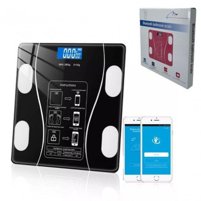 Ваги на підлогу розумні RIAS A-8003 Bluetooth до 180 кг Black (3_01548) Ваги на підлогу розумні RIAS A-8003 Bluetooth до 180 кг Black (3_01548)