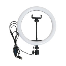 Кольцевая светодиодная LED лампа RIAS ZD-666 26см USB управление на проводе (4_00328)