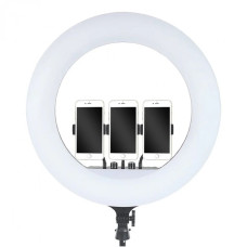 Кольцевая светодиодная LED лампа RIAS RL-18 45см на 3 держателя с пультом ДУ и чехлом (4_00547)