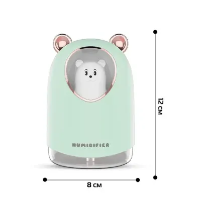 Увлажнитель воздуха RIAS A205 Bear с RGB подстветкой 300ml Green (3_02590) Увлажнитель воздуха RIAS A205 Bear с RGB подстветкой 300ml Green (3_02590)