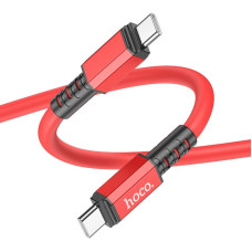 Кабель для зарядки hoco. X85 Strength Type-C на Type-C TPE 1 m Red