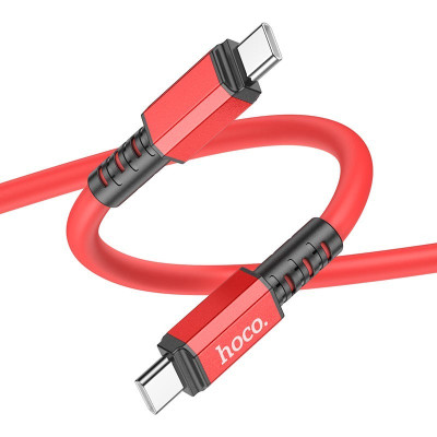 Кабель для зарядки hoco. X85 Strength Type-C на Type-C TPE 1 m Red