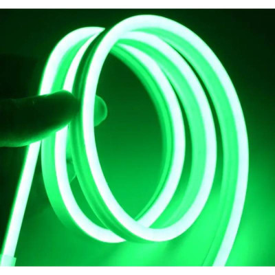 Світлодіодна неонова стрічка NEON 220В JL 2835-120 G IP65 герметична 5 м Зелена Світлодіодна неонова стрічка NEON 220В JL 2835-120 G IP65 герметична 5 м Зелена