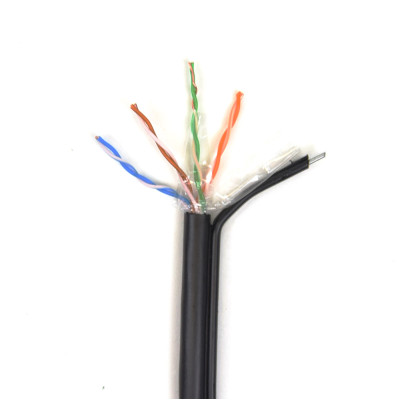 Витая пара GoldMine GM UTP 4*2*0.5-CU PE MP кат.5е (UTP медь наружный с несущей проволокой) бухта 305м