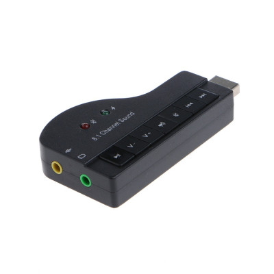 Звуковая карта RIAS 8.1 внешняя USB Piano Black (3_00623)