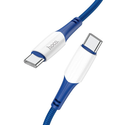 Кабель для зарядки hoco. X70 Ferry Type C на Type C ABS TPE 3A 60W 1.0 м/3.28ft Blue