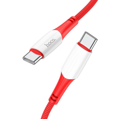 Кабель для зарядки hoco. X70 Ferry Type C на Type C ABS TPE 3A 60W 1.0 м/3.28ft Red
