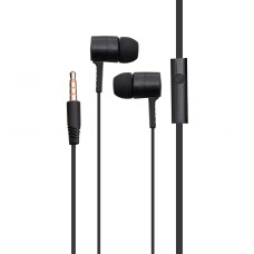 Проводные наушники с микрофоном и вакуумными амбушюрами Celebrat D2 3.5 mm 1.2 m Black