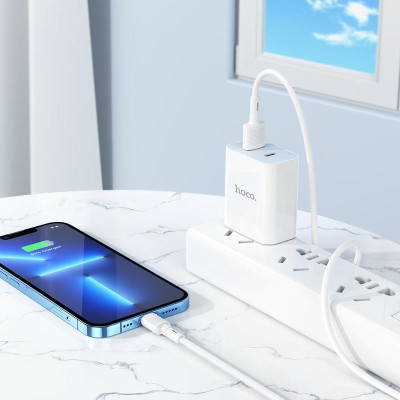 Кабель Hoco X83 USB - Lightning PVC 2.4A USB на Apple 1.0 м/3.28ft White Кабель Hoco X83 USB - Lightning PVC 2.4A USB на Apple 1.0 м/3.28ft White