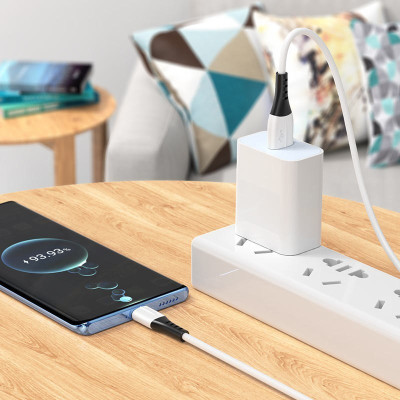 Экономичный силиконовый кабель hoco. X82 USB на Type-C ток до 3A 1.0 м /3.28ft White Экономичный силиконовый кабель hoco. X82 USB на Type-C ток до 3A 1.0 м /3.28ft White