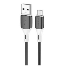 Кабель для зарядки и передачи данных Borofone BX79 Silicone USB на Micro-USB 1 м 2.4A Black